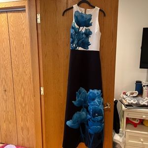 Ted Baker Floor-Length floral formal dress.
